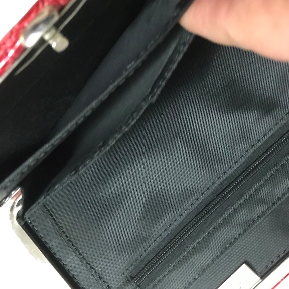 The Metropolitan Faux Snakeskin Red Wallet 😍host-pick! - Picture 9 of 11